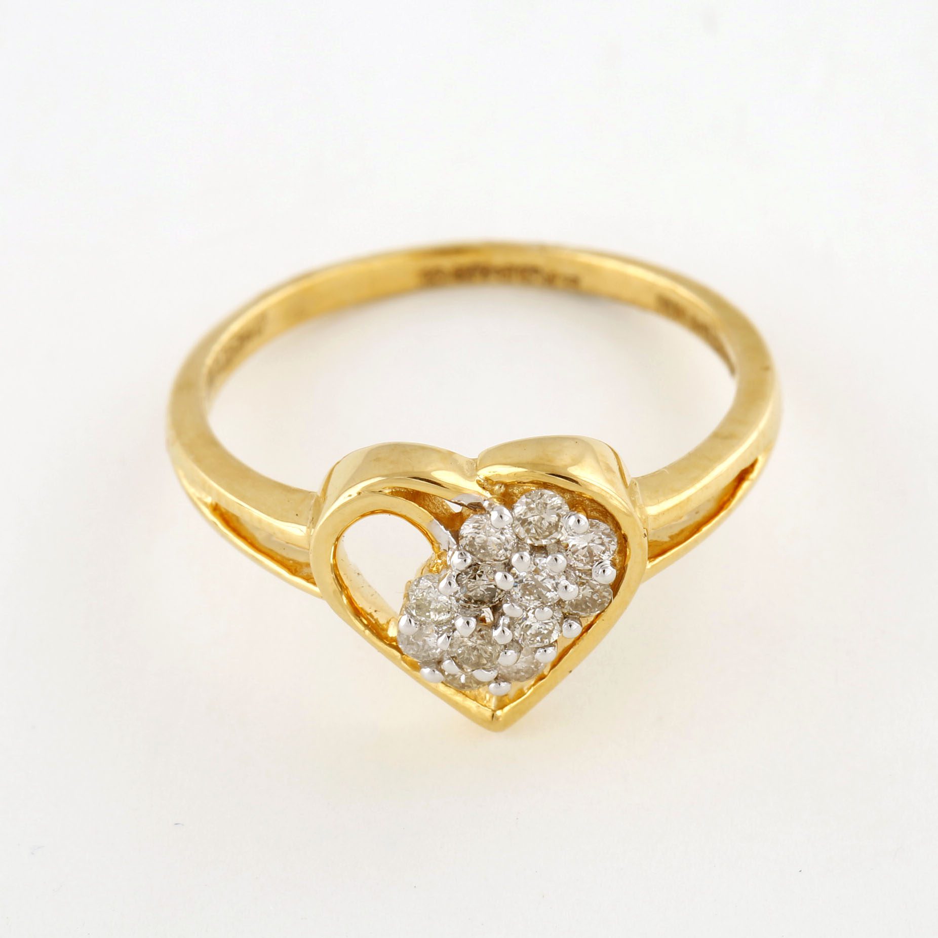 Ruhi Heart Diamond Ring Online Jewellery Shopping India | Yellow Gold 14K |  Candere by Kalyan Jewellers