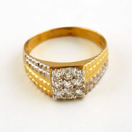 Gold Diamond Ring 18k - Manik Chand Jeweller KOLKATA